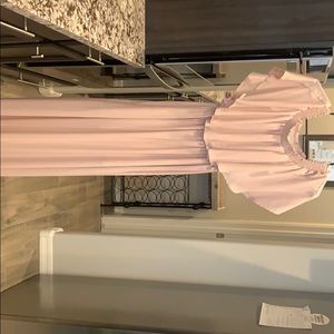 Blush L bridesmaid dress